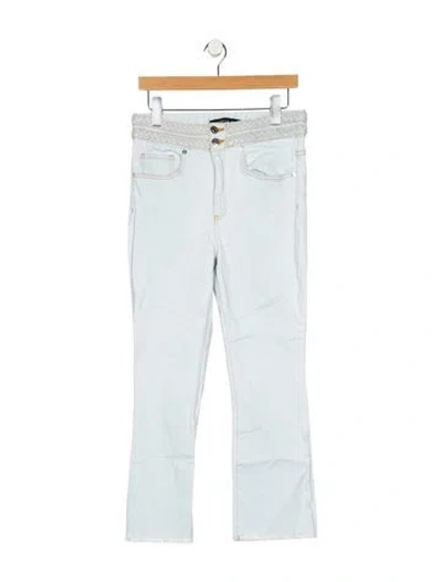 Pre-owned Veronica Beard High-rise Straight Leg Jeans In Blue