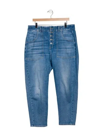 Pre-owned Veronica Beard High-rise Straight Leg Jeans In Blue
