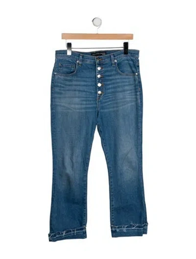 Pre-owned Veronica Beard High-rise Straight Leg Jeans In Blue