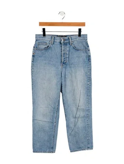 Pre-owned Veronica Beard High-rise Straight Leg Jeans In Blue