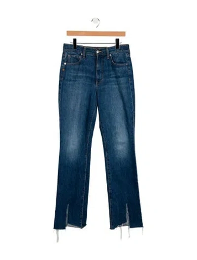 Pre-owned Veronica Beard High-rise Straight Leg Jeans In Blue