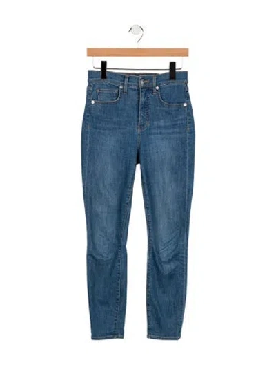 Pre-owned Veronica Beard High-rise Straight Leg Jeans In Blue