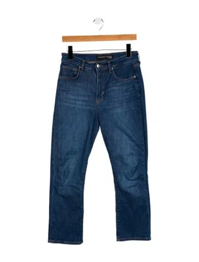 Pre-owned Veronica Beard High-rise Straight Leg Jeans In Blue