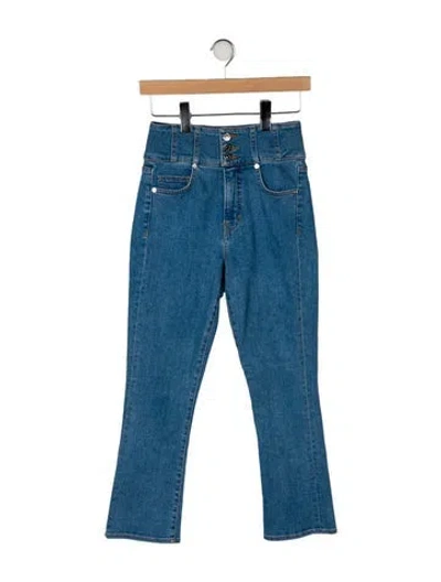 Pre-owned Veronica Beard High-rise Straight Leg Jeans In Blue