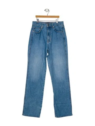 Pre-owned Veronica Beard High-rise Straight Leg Jeans In Blue