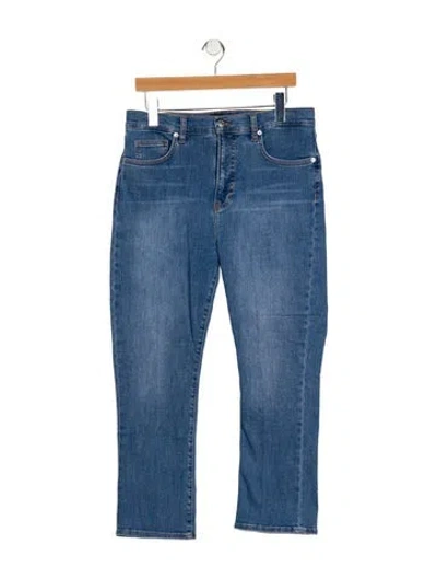 Pre-owned Veronica Beard High-rise Straight Leg Jeans In Blue