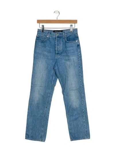 Pre-owned Veronica Beard High-rise Straight Leg Jeans In Blue