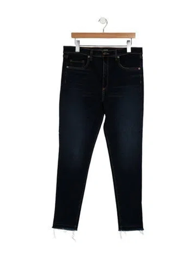 Pre-owned Veronica Beard High-rise Straight Leg Jeans In Blue
