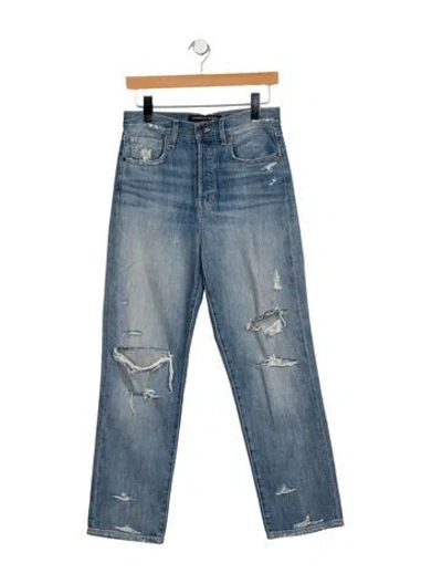 Pre-owned Veronica Beard High-rise Straight Leg Jeans In Blue