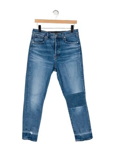 Pre-owned Veronica Beard High-rise Straight Leg Jeans In Blue