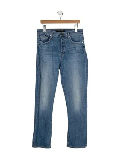 Pre-owned Veronica Beard High-rise Straight Leg Jeans In Blue