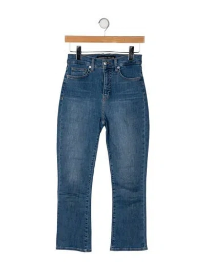Pre-owned Veronica Beard High-rise Straight Leg Jeans In Blue