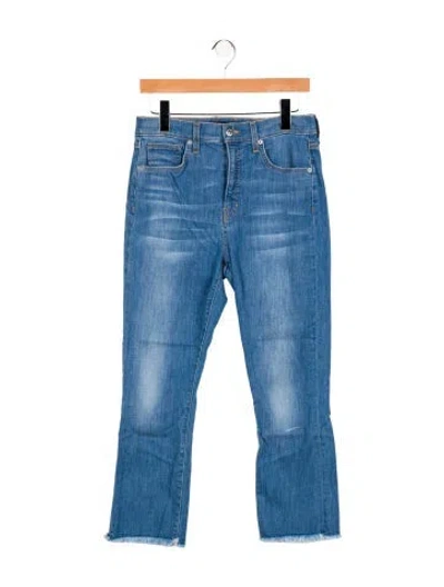 Pre-owned Veronica Beard High-rise Straight Leg Jeans In Blue