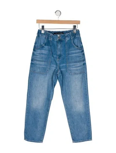 Pre-owned Veronica Beard High-rise Straight Leg Jeans In Blue