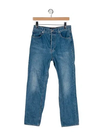 Pre-owned Veronica Beard High-rise Straight Leg Jeans In Blue