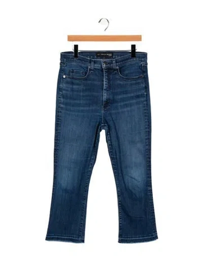 Pre-owned Veronica Beard High-rise Straight Leg Jeans In Blue