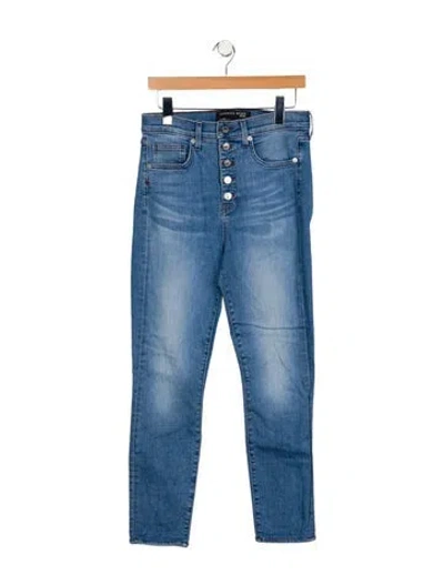 Pre-owned Veronica Beard High-rise Straight Leg Jeans In Blue