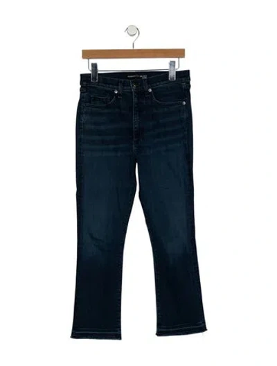 Pre-owned Veronica Beard High-rise Straight Leg Jeans In Blue