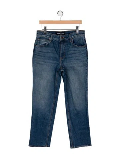 Pre-owned Veronica Beard High-rise Straight Leg Jeans In Blue