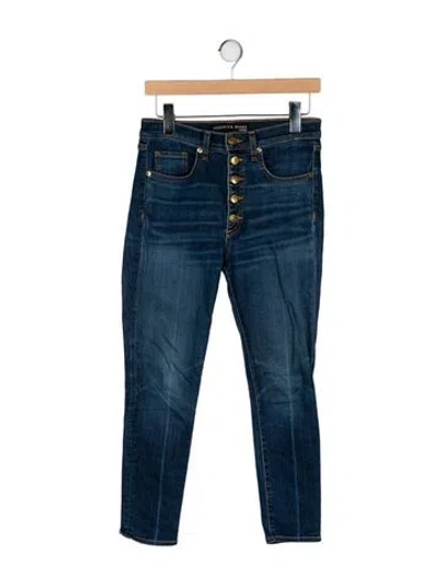 Pre-owned Veronica Beard High-rise Straight Leg Jeans In Blue