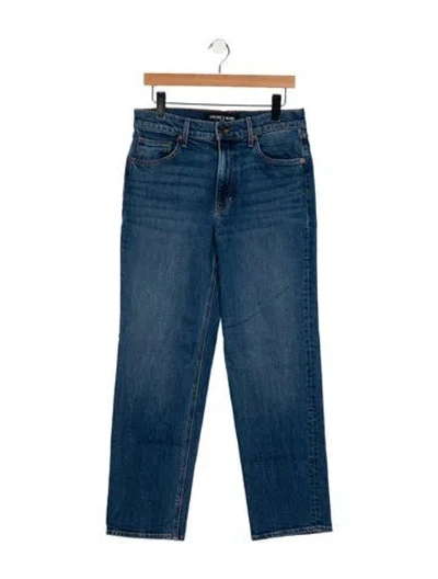 Pre-owned Veronica Beard High-rise Straight Leg Jeans In Blue