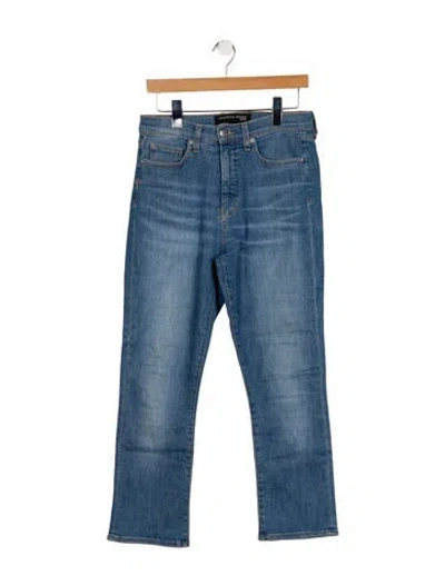 Pre-owned Veronica Beard High-rise Straight Leg Jeans In Blue