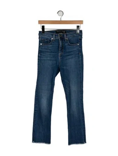 Pre-owned Veronica Beard High-rise Straight Leg Jeans In Blue