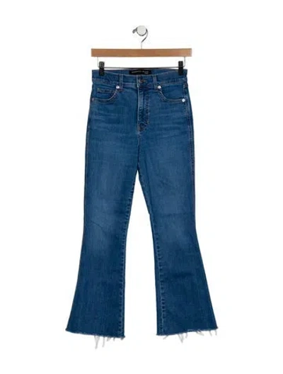 Pre-owned Veronica Beard High-rise Straight Leg Jeans In Blue