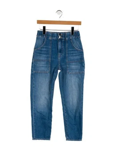 Pre-owned Veronica Beard High-rise Straight Leg Jeans In Blue