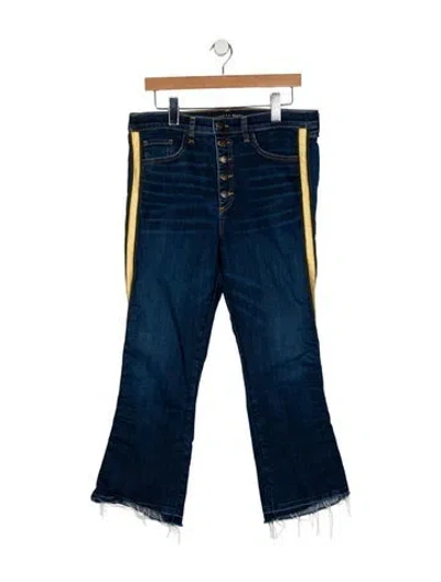 Pre-owned Veronica Beard High-rise Straight Leg Jeans In Blue