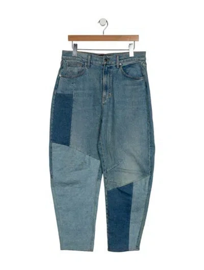 Pre-owned Veronica Beard High-rise Straight Leg Jeans In Blue