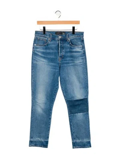 Pre-owned Veronica Beard High-rise Straight Leg Jeans In Blue