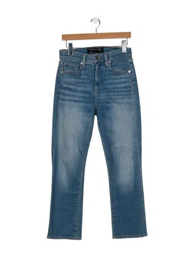 Pre-owned Veronica Beard High-rise Straight Leg Jeans In Blue