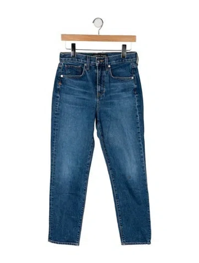 Pre-owned Veronica Beard High-rise Straight Leg Jeans In Blue