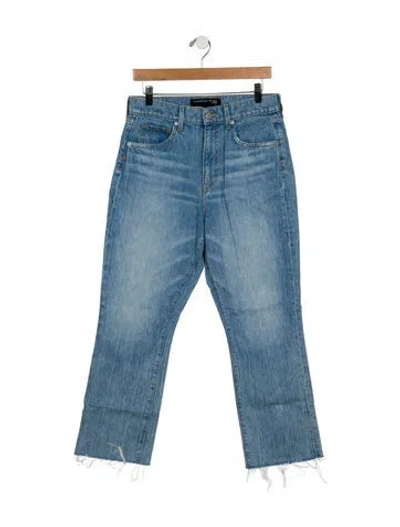 Pre-owned Veronica Beard High-rise Straight Leg Jeans In Blue