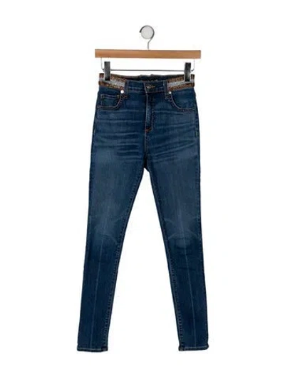 Pre-owned Veronica Beard High-rise Straight Leg Jeans In Blue