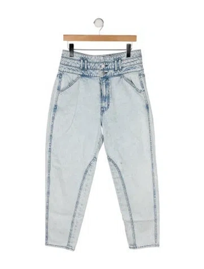 Pre-owned Veronica Beard High-rise Straight Leg Jeans In Blue
