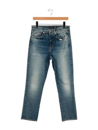 Pre-owned Veronica Beard High-rise Straight Leg Jeans In Blue
