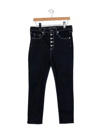 Pre-owned Veronica Beard High-rise Straight Leg Jeans In Blue