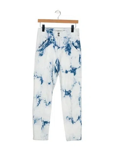 Pre-owned Veronica Beard High-rise Straight Leg Jeans In Blue