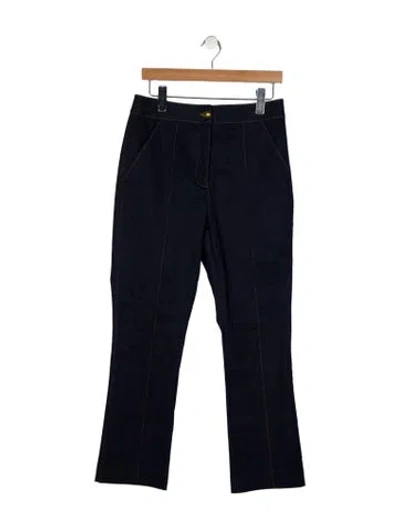 Pre-owned Veronica Beard High-rise Straight Leg Jeans In Blue