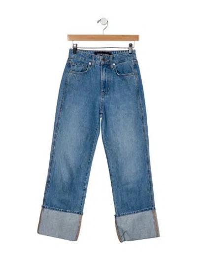 Pre-owned Veronica Beard High-rise Straight Leg Jeans In Blue
