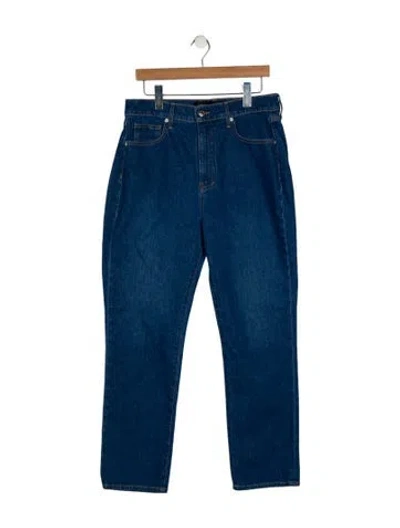 Pre-owned Veronica Beard High-rise Straight Leg Jeans In Blue