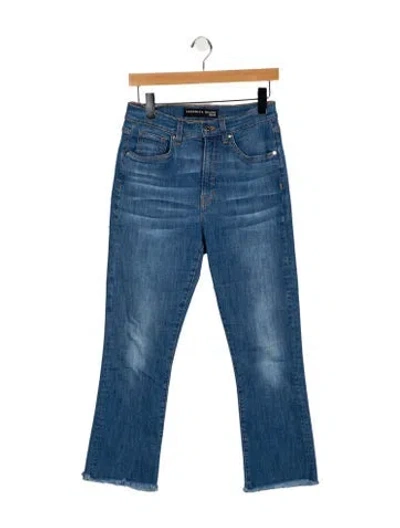 Pre-owned Veronica Beard High-rise Straight Leg Jeans In Blue