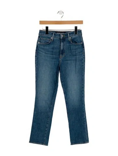Pre-owned Veronica Beard High-rise Straight Leg Jeans In Blue