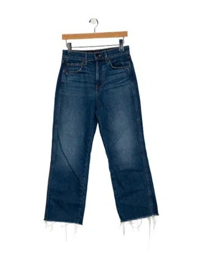 Pre-owned Veronica Beard High-rise Straight Leg Jeans In Blue