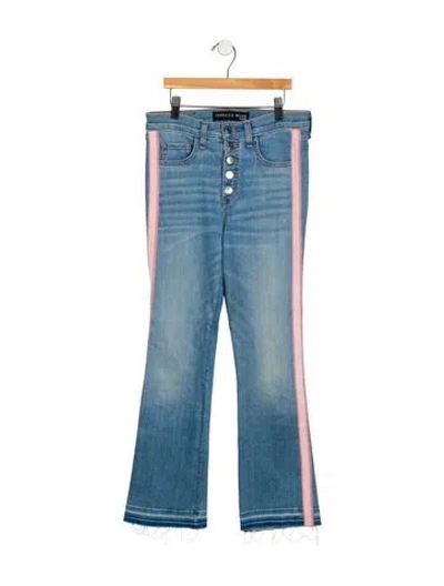 Pre-owned Veronica Beard High-rise Straight Leg Jeans In Blue