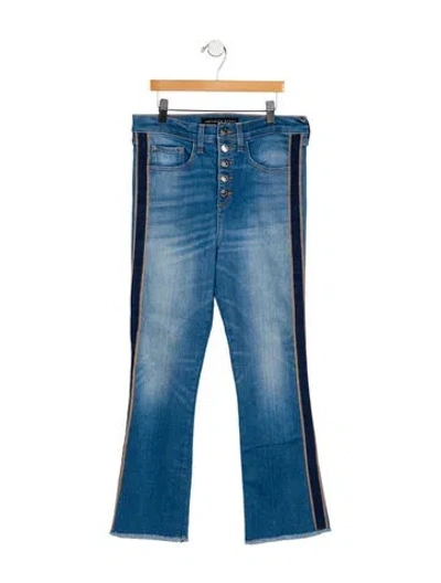 Pre-owned Veronica Beard High-rise Straight Leg Jeans In Blue