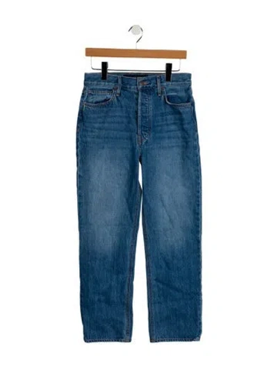 Pre-owned Veronica Beard High-rise Straight Leg Jeans In Blue