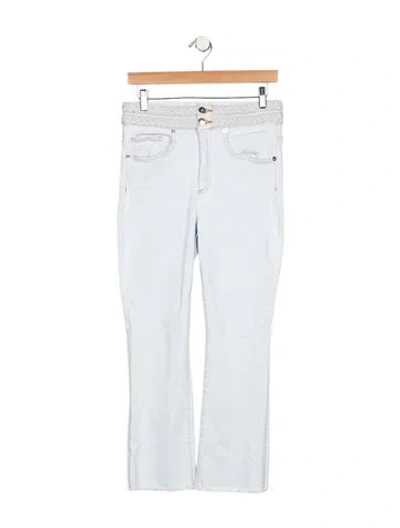 Pre-owned Veronica Beard High-rise Straight Leg Jeans In Blue